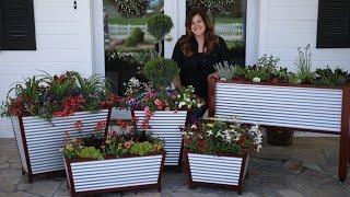 Galvanized Self-Watering Planters // Garden Answer