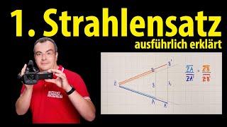 1. Strahlensatz - ausführliche Erklärung | Lehrerschmidt