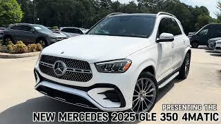 2025 Mercedes GLE 350 4Matic SUV White exterior & Bahia Brown interior, AMG line #gle350 #luxurycars