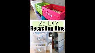 25 DIY Recycling Bins You Can Make Today