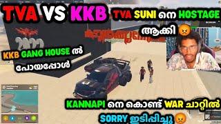 TVA SUNI നെ HOSTAGE ആക്കി KANNAPI നെ കൊണ്ട് WAR ചാറ്റിൽ SORRY ഇടിപ്പിച്ചു KKB GANG HOUSE ൽ പോയി