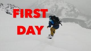 Snowboarding Backcountry Pow in the PNW (Splitboarding)