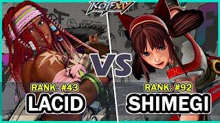 KOF XV  Lacid (Darli Dagger/Haohmaru/Nakoruru) vs Shimegi (Kula/King/Nakoruru)  Steam