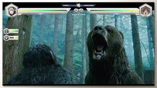 Caesar vs Bear with Healthbars