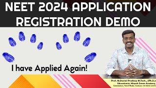 NEET 2024 Application Demo - How to Apply for NEET 2024 - Step by Step Demo @LearnWithMizpah