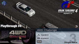 Gran Turismo 4 SPEC II - Playthrough #4 - 4WD Challenge (Beginner Events) - PCSX2 2.0 2024