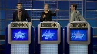 Celebrity Jeopardy  - Stephen King, Lynn Redgrave, David Duchovny (BCTV November 6, 1995)