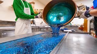 ASMR Making Blue Candy (With explanations but NO Talking)