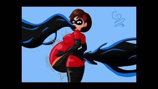 Elastigirl Vore and Belly Inflation Compilation