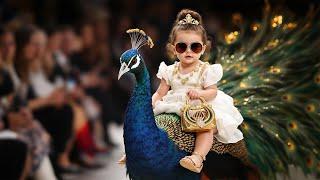 Cutest Baby with Animals Fashion Show! Adorable Kids Catwalk