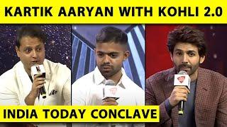 INDIA TODAY CONCLAVE: KARTIK AARYAN WITH PARALYMPIC STARS NAVDEEP SINGH, SUMIT ANTIL, AVNI LEKHARA