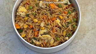 CHINESE FRIED RICE RECIPE- ayzah cuisine