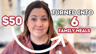 How I Spent Just $50 on Six Dinners For My Family Of 5