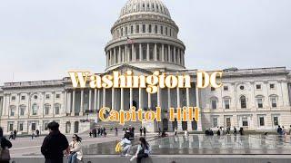 【4K】US Capitol Hill Washington DC Walking Tour