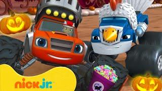 Blaze & Crusher Go Trick Or Treating!  10 Minutes of Blaze and the Monster Machines | Nick Jr.