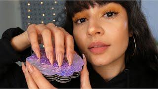 ASMR Tapping For Sleep/Relaxation  (Long Nails & Whispering)