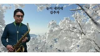 #눈이 내리네#(Tombe La Neige)이숙.김추자 #전주 리즌색소폰 동호회 성창모 앨토색소폰 연주 반주기음정Am ###