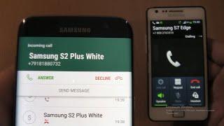 Over the Horizon Incoming call & Outgoing call at the Same Time Samsung Galaxy S7 edge+S2 Plus White