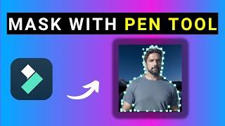 New in Filmora 12 - How to Mask with The PEN TOOL in Filmora 12