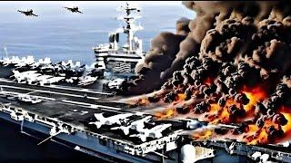 Today, Iran and Houthis attacked the largest US aircraft carrier in the Red Sea!