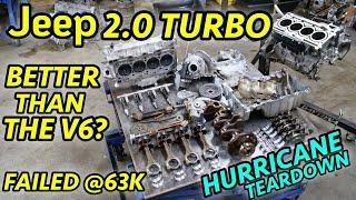 DEAD AT 63K MILES! Jeep 2.0L Turbo Hurricane Engine Teardown. WHAT HAPPENED?