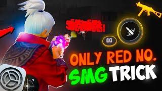 God Level [ No Recoil SMG Gun ] Headshot Trick | Only Red Numbers Trick +  Headshot Settings