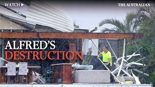 Massive destruction from ex-tropical cyclone Alfred: Residents warned of more dangers to come