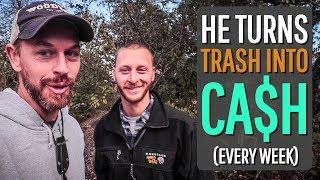 he makes $100s by turning TRASH into CASH