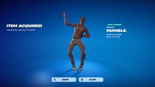 New Humble emote by Kendrick Lamar in Fortnite! (Fortnite item shop)