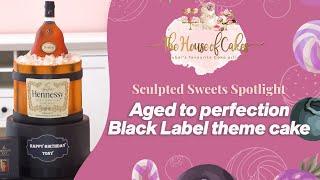 Sculpted Sweets Spotlight | Aged to perfection Black Label theme cake by The House of Cakes