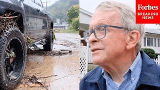 Mike DeWine Visits Homes In Southern Ohio After Major Flooding From Hurricane Helene