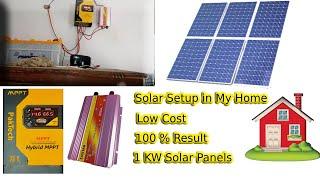 Solar Panel Installation | Bilal Home | PAK Tech MPPT | Eastern 3 kw Inverter | Cost Saving Solar