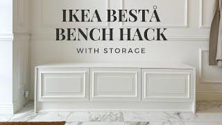 IKEA BESTA / BESTÅ BENCH HACK | EXTRA STORAGE