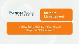 Kongress Media AKADEMIE: Vorstellung des Seminarleiters Stephan Schillerwein