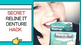 HOW TO DENTURE -RELINE IT denture liner HACK video