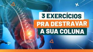 3 exercícios de mobilidade para DESTRAVAR sua coluna - Fisioprev