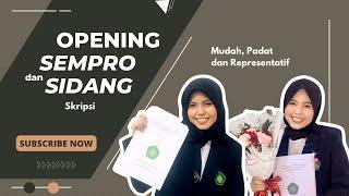 Kalimat Pembuka Sidang Skripsi atau Seminar Proposal