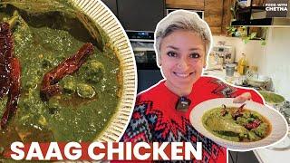 The best SAAG CHICKEN - delicious spinach chicken curry!