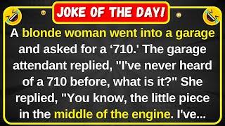 blonde joke - A blonde woman went into a garage | best joke of the day