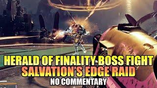 Salvation's Edge Raid: HERALD OF FINALITY BOSS FIGHT CONTEST MODE! (No Commentary) - Destiny 2