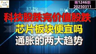 【投资TALK君1246期】科技股跌完价值股跌，有完没完？芯片板块便宜吗？通胀的两大趋势！20250311#CPI #nvda #美股 #投资 #英伟达 #ai #特斯拉