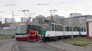 Modernized tram KT4DC for Potsdam on test drive in Prague | 4K