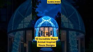 10 Incredible Water Animal-Inspired House Designs #shorts #house #animals