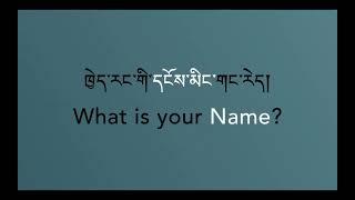 How to introduce yourself in Tibetan part (1)