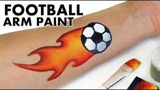 Football Arm Paint NO STENCIL | Easy Face Painting