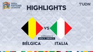 HIGHLIGHTS - Bélgica vs Italia | UEFA Nations League 2024 | TUDN