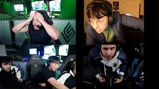 TYLER1, CAEDREL, DOUBLELIFT, VOYBOY, IWDOMINATE REACT TO INSANE LCS FINAL - TL VS FLY | LOL MOMENTS