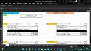 Mathematics of Finance, Business Math Practical