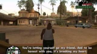 San Andreas Phone call from big smoke to fat CJ