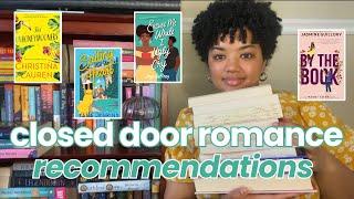 12 closed door romance book recommendations   ⭐️ + how I read spicy books as a Christian